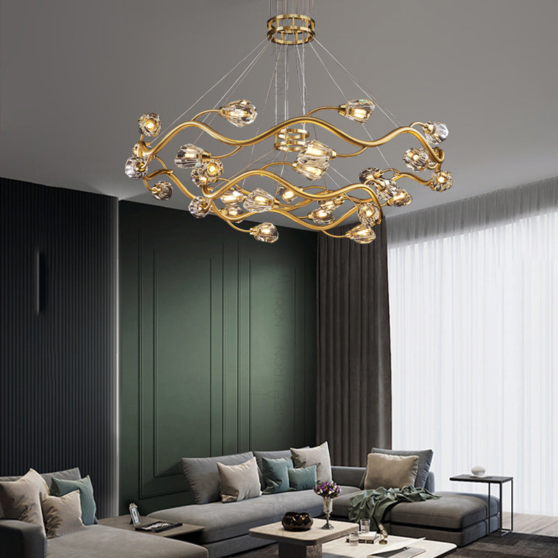 ADRIANNA Ring Chandelier by Lampadom - scale reference