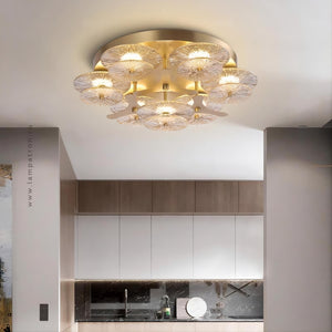 AGAPI GOLD Ceiling Chandelier by Lampadom