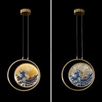 AKIRA WAVE ONE Pendant by Lampadom - close-up