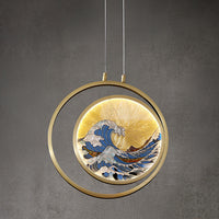 AKIRA WAVE ONE Pendant by Lampadom - side view