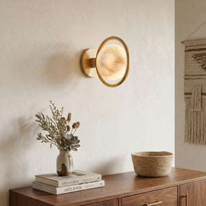 Alabaster Globe Wall Light by Lampadom