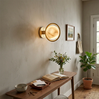 Alabaster Globe Wall Light