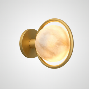 Alabaster Globe Wall Light by Lampadom