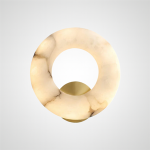 Alabaster Donut Wall Light by Lampadom