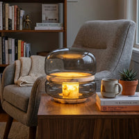 Alabaster Glass Table Lamp