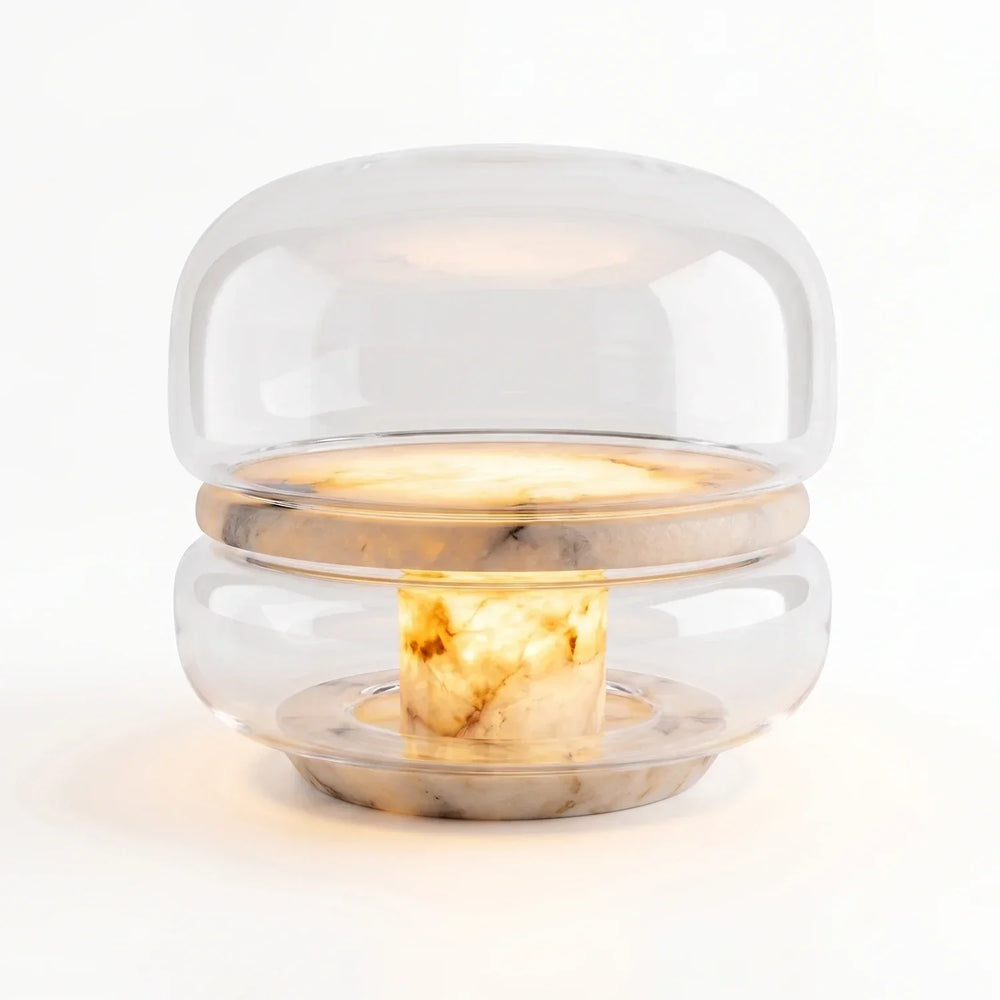 Alabaster Glass Table Lamp