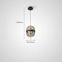 ALBERG Pendant by Lampadom - side view