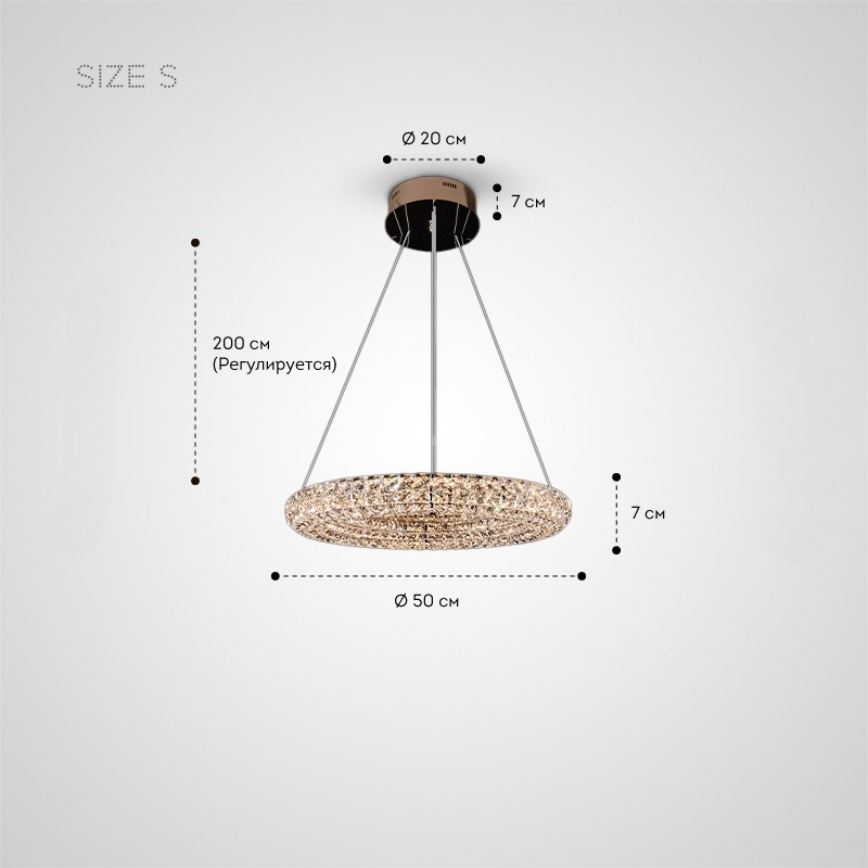 ALEF Chandelier by Lampadom - top view