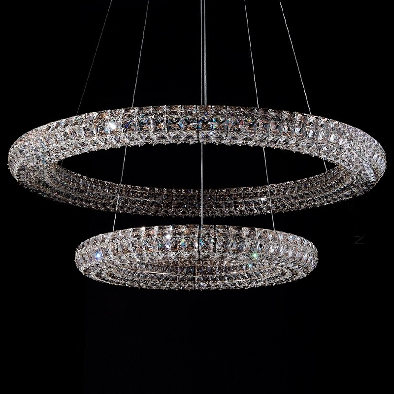 ALEF Chandelier by Lampadom - side view