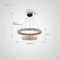 ALEF Chandelier by Lampadom - close-up