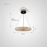ALEF Chandelier by Lampadom - angle view