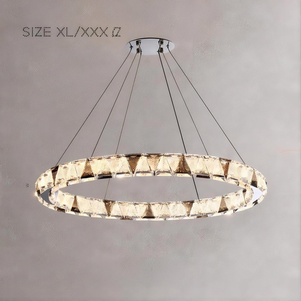 ALEKSANDRIN Ring Chandelier by Lampadom - side view