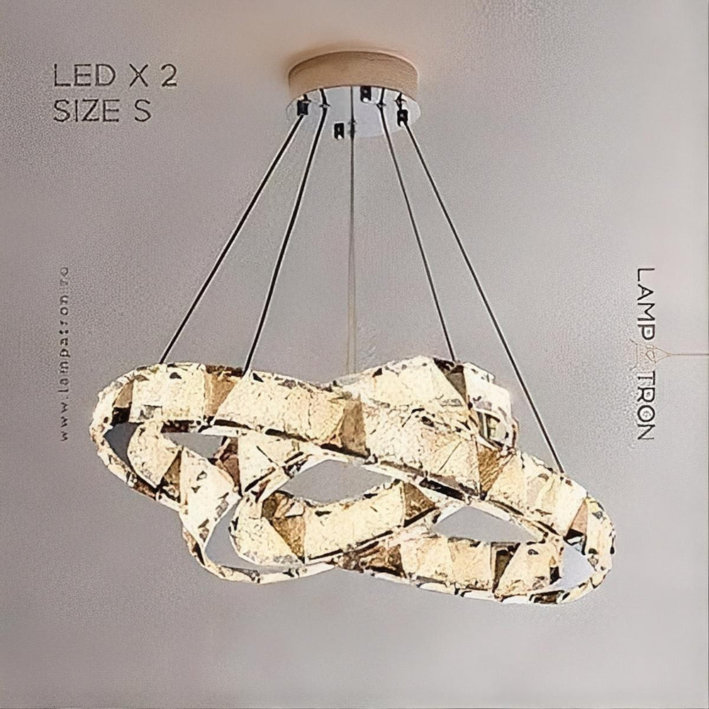 ALEKSANDRIN Ring Chandelier by Lampadom - top view