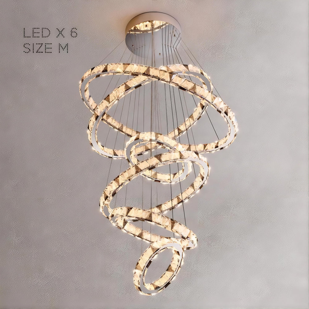 ALEKSANDRIN Ring Chandelier by Lampadom - angle view