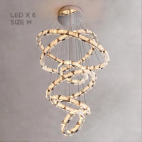 ALEKSANDRIN Ring Chandelier by Lampadom - angle view