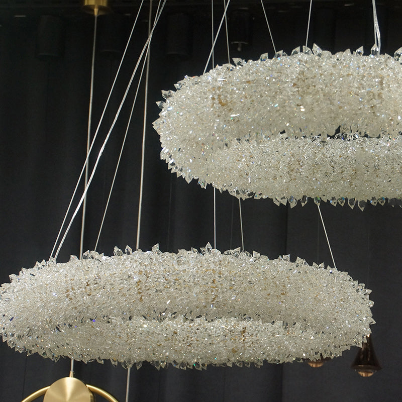 ALIANA Ring Chandelier by Lampadom - side view