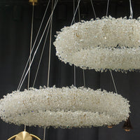ALIANA Ring Chandelier by Lampadom - side view