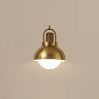 ALISON GOLD Pendant by Lampadom - side view
