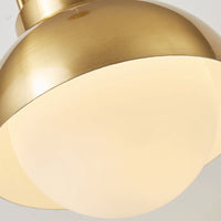 ALISON GOLD Pendant by Lampadom - side view