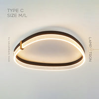 ALMER Ceiling Chandelier by Lampadom - side view