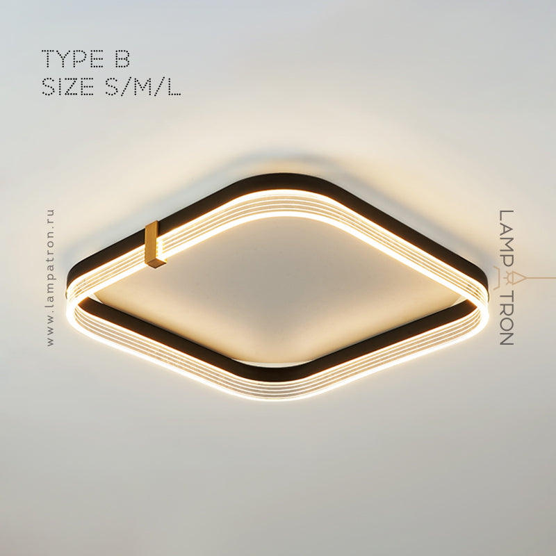 ALMER Ceiling Chandelier by Lampadom - angle view