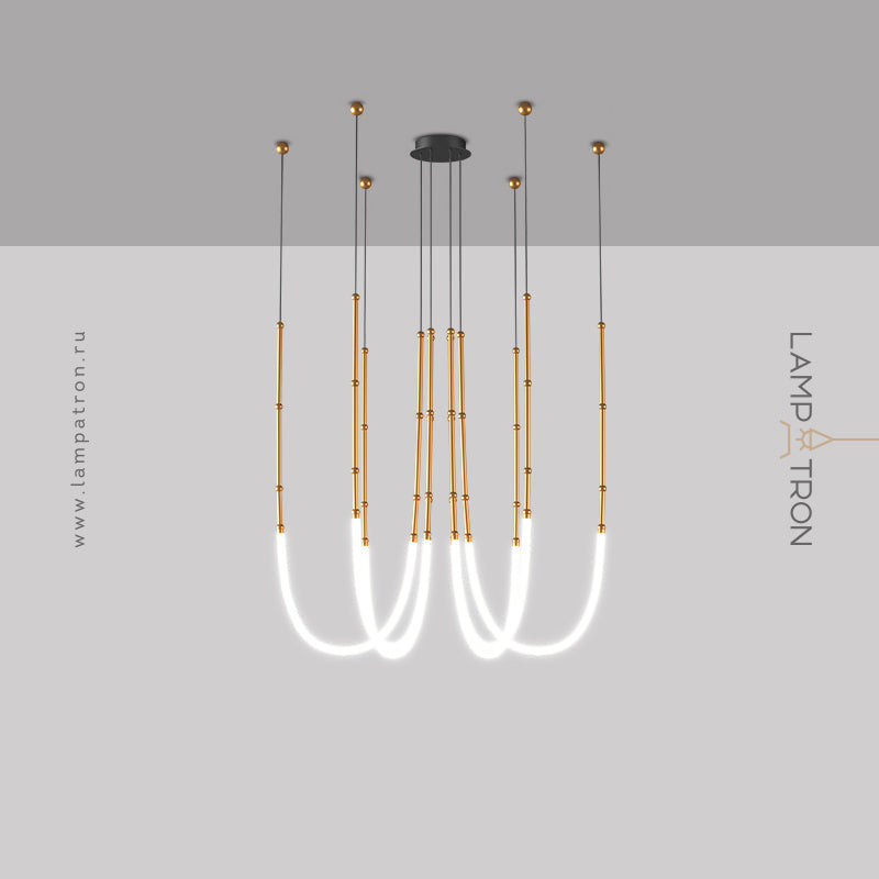 ALRIK Chandelier by Lampadom - side view