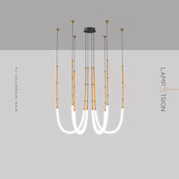 ALRIK Chandelier by Lampadom - side view