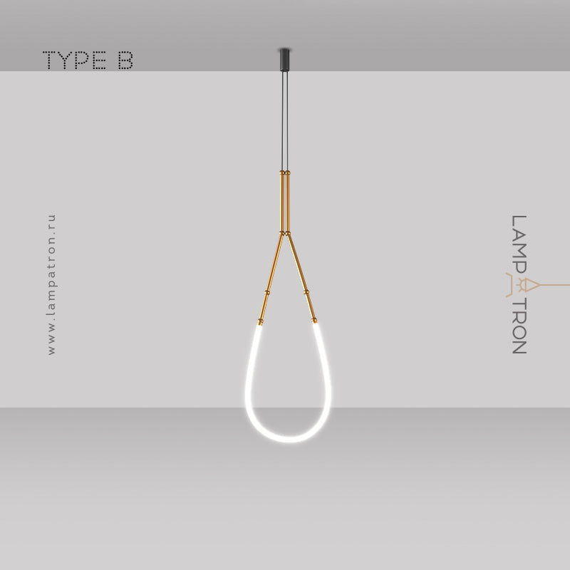 ALRIK ONE Pendant by Lampadom - side view