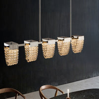 ALVARIN Linear Chandelier by Lampadom - scale reference