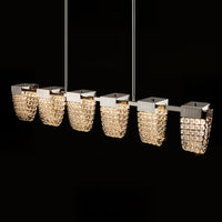 ALVARIN Linear Chandelier by Lampadom - close-up