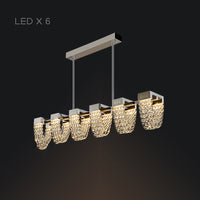 ALVARIN Linear Chandelier by Lampadom - angle view