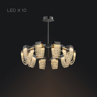 ALVARIN Chandelier by Lampadom - top view