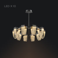 ALVARIN Chandelier by Lampadom - angle view