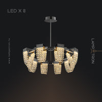 ALVARIN Chandelier by Lampadom - angle view