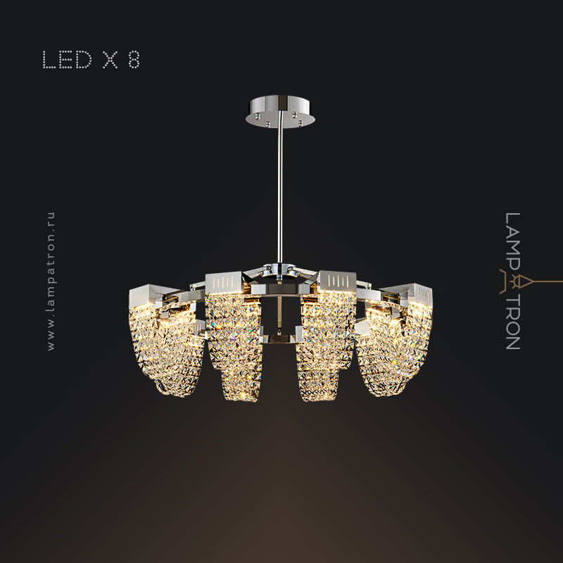 ALVARIN Chandelier by Lampadom - top view