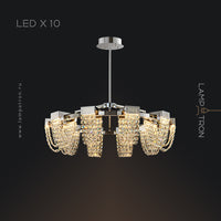 ALVARIN Chandelier by Lampadom - side view