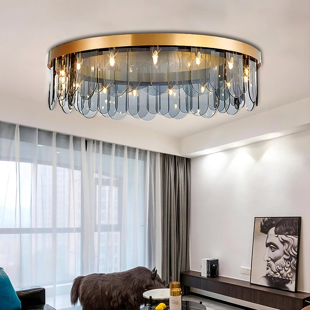 ALVIS Ceiling Chandelier by Lampadom - side view