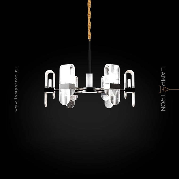 ANABEL ONE Chandelier by Lampadom - angle view