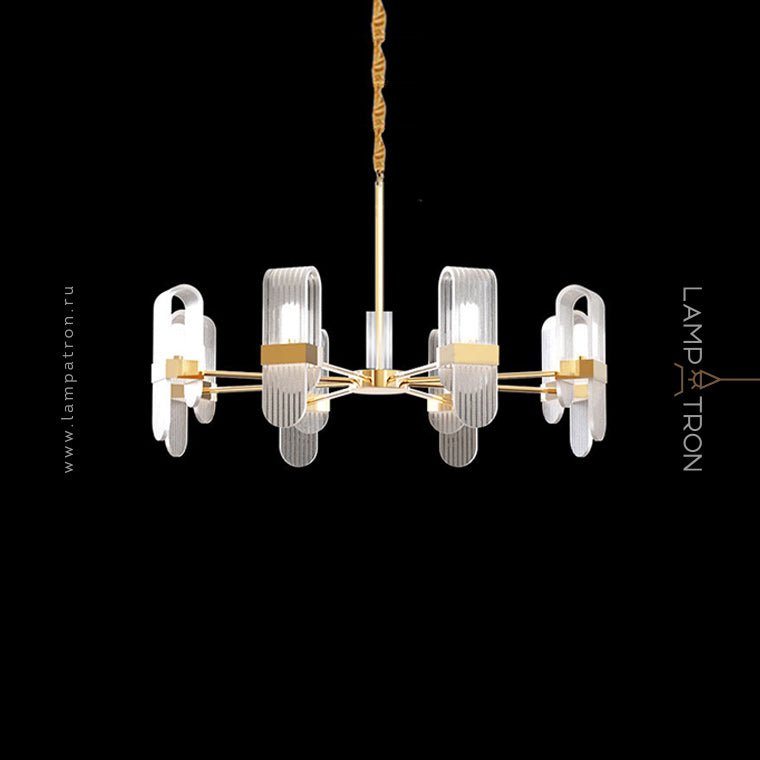 ANABEL ONE Chandelier by Lampadom - side view
