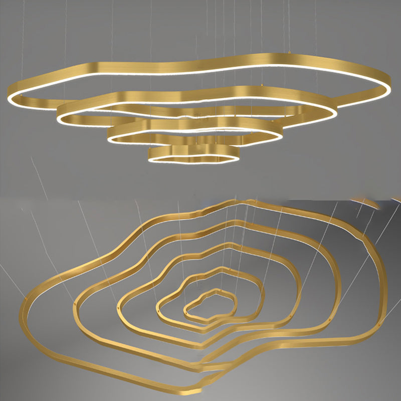 ANDANTE Ring Chandelier by Lampadom - scale reference