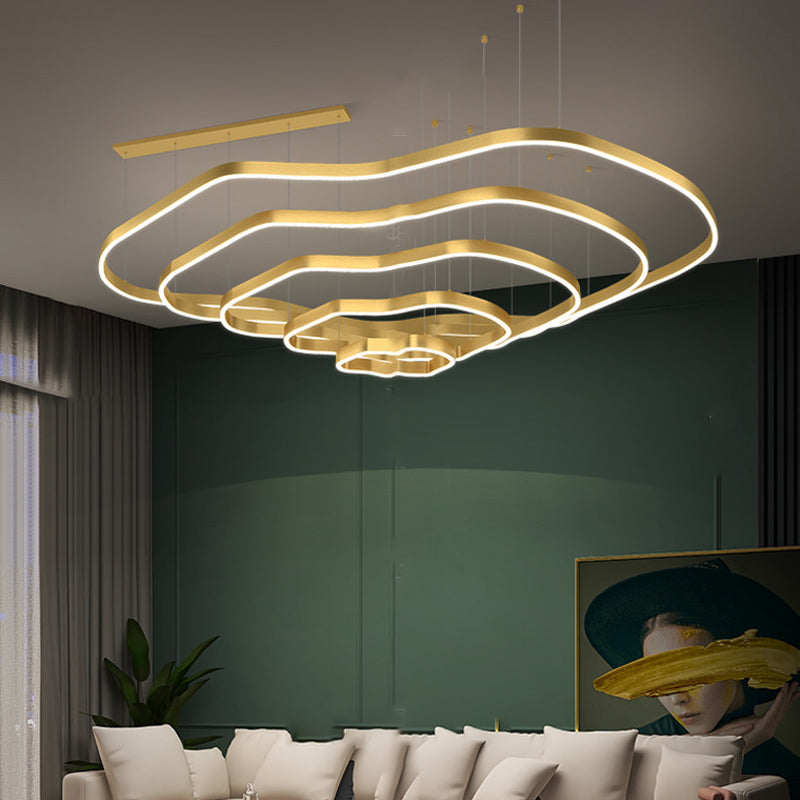 ANDANTE Ring Chandelier by Lampadom - angle view