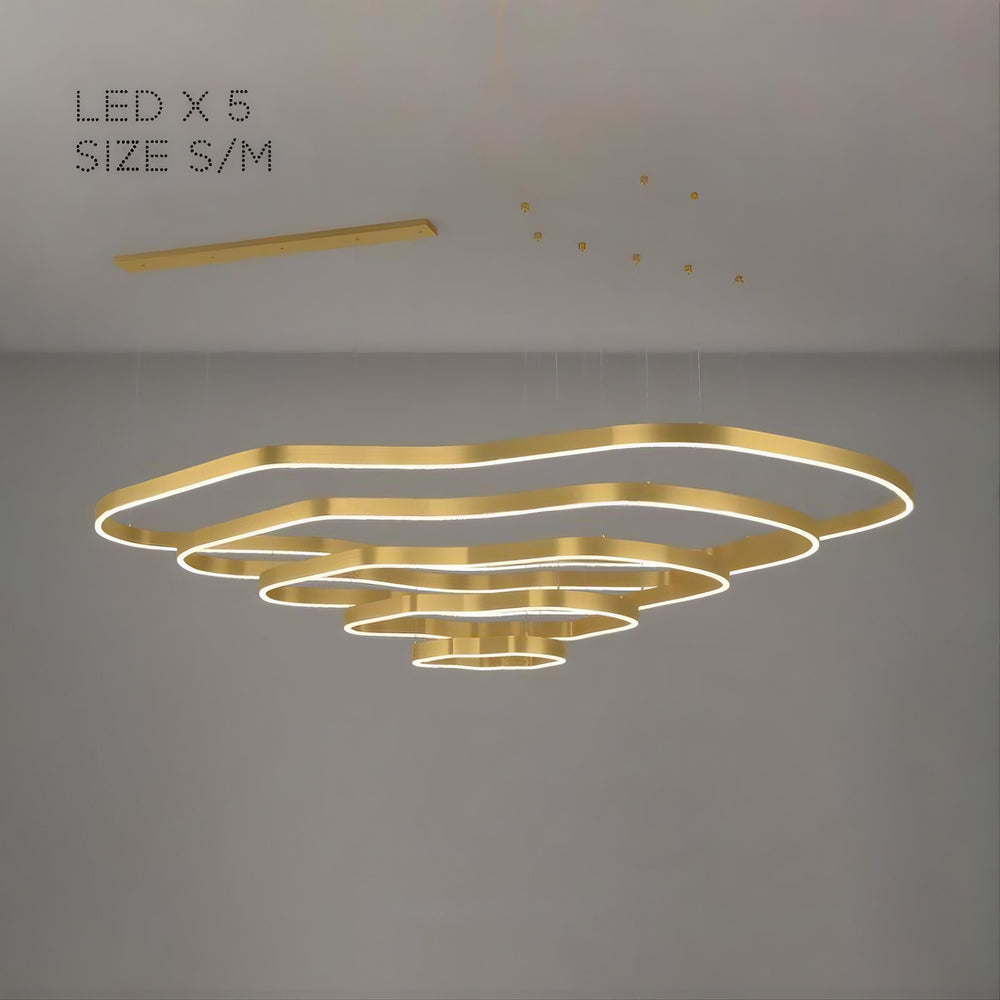 ANDANTE Ring Chandelier by Lampadom - top view