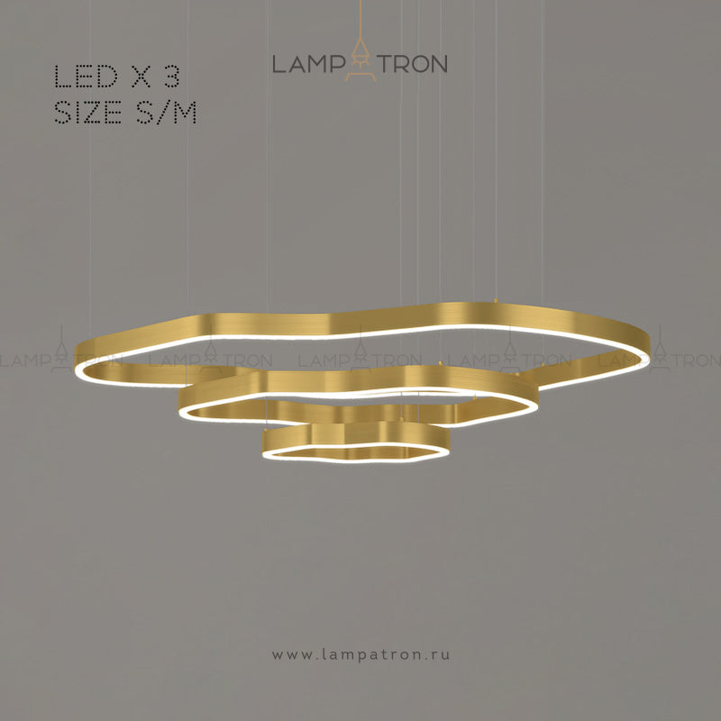 ANDANTE Ring Chandelier by Lampadom - close-up