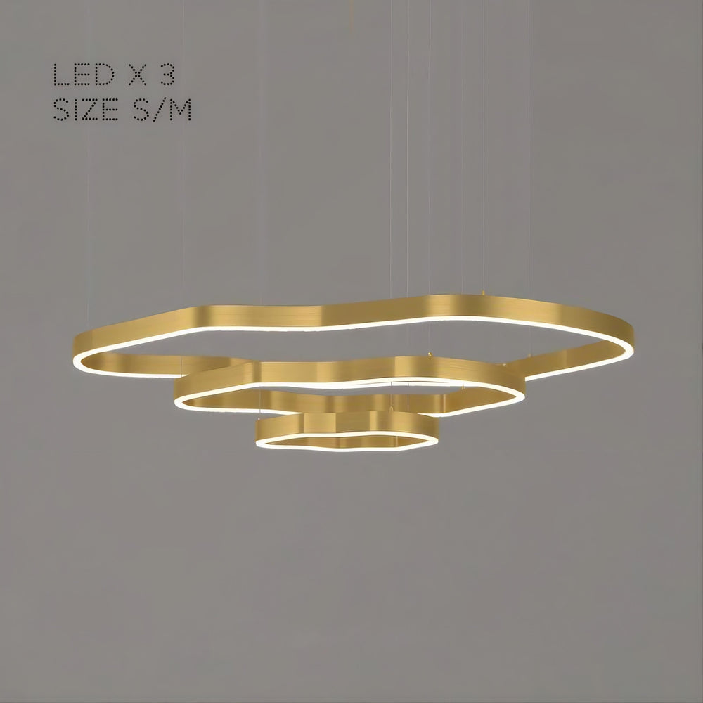 ANDANTE Ring Chandelier by Lampadom - scale reference