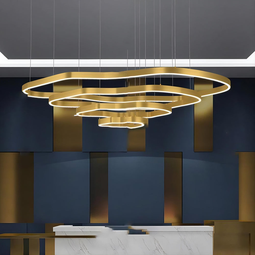 ANDANTE Ring Chandelier by Lampadom - side view