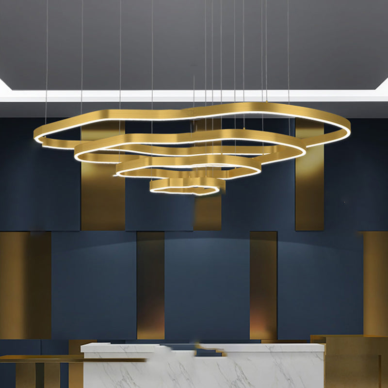 ANDANTE Ring Chandelier by Lampadom - scale reference