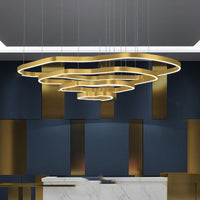 ANDANTE Ring Chandelier by Lampadom - scale reference