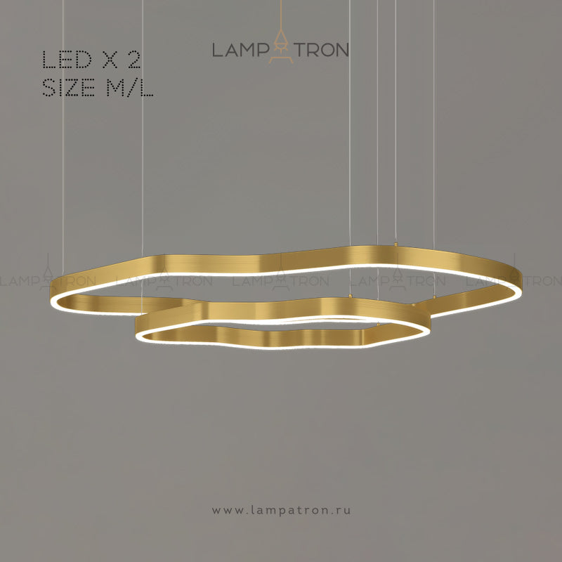 ANDANTE Ring Chandelier by Lampadom - side view