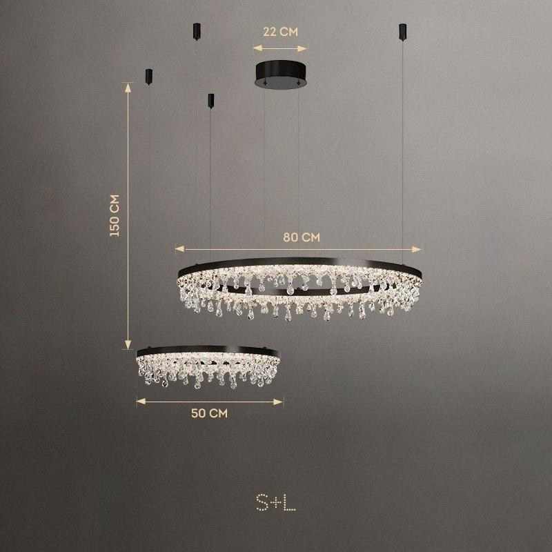 ANDRUS Ring Chandelier by Lampadom - scale reference