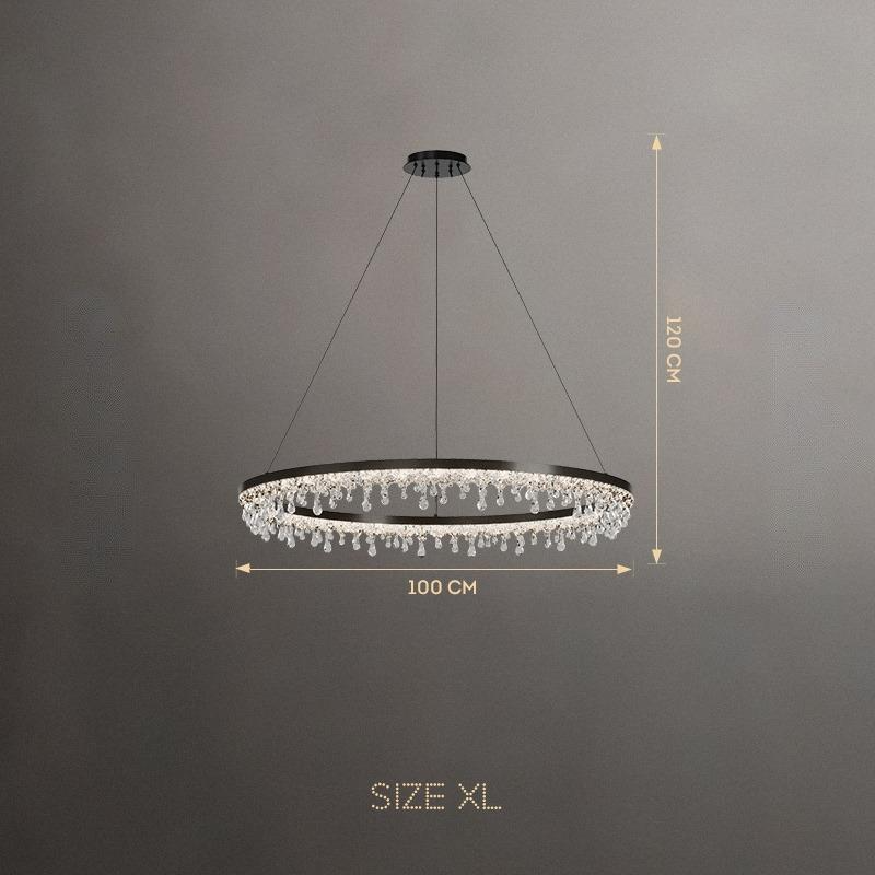 ANDRUS Ring Chandelier by Lampadom - side view